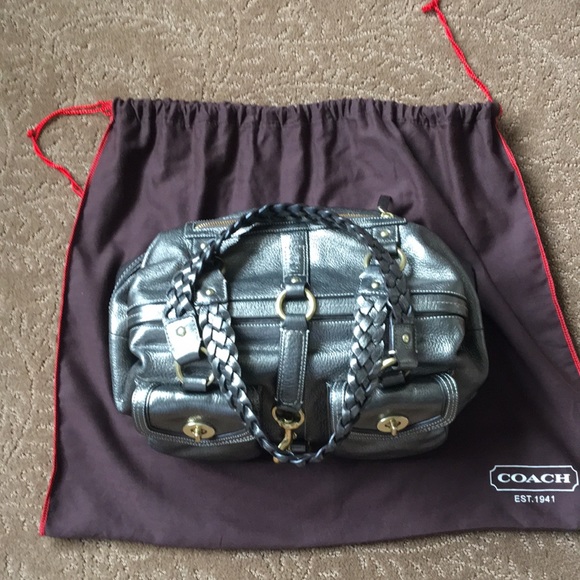 Coach metallic handbag - Picture 2 of 4